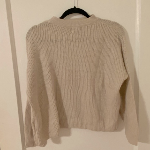 Blush V-cutout LF Knit Sweater - Picture 3 of 3
